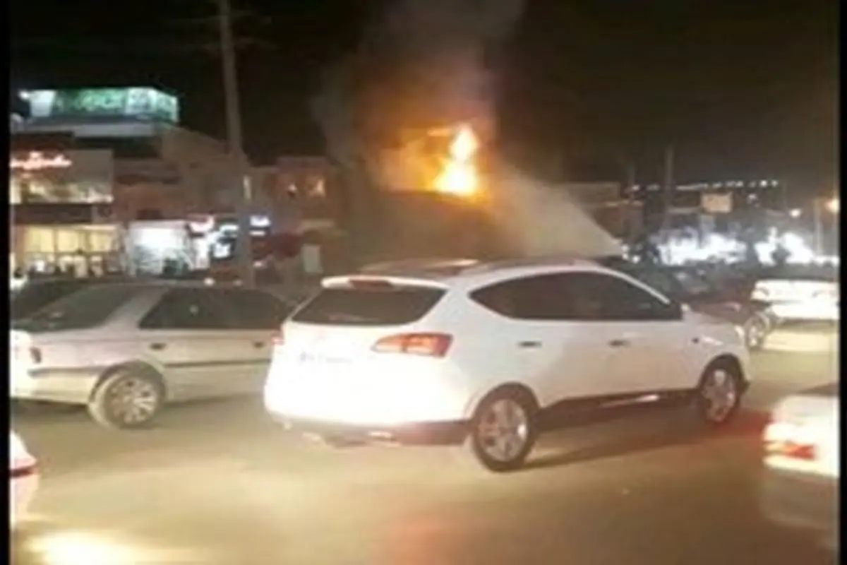 مجسمه آریوبرزن در یاسوج آتش زده شد
