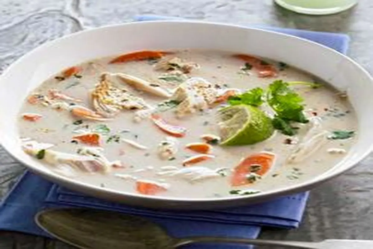 طرز تهیه سوپ نارگیل تایلندی