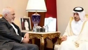 رایزنی ظریف با نخست وزیر قطر