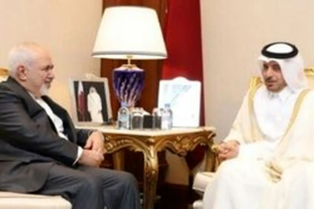 رایزنی ظریف با نخست وزیر قطر