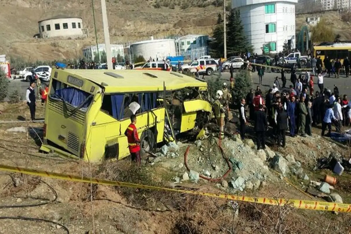 اعلام هویت ۱۰ نفر از جانباختگان حادثه واژگونی اتوبوس