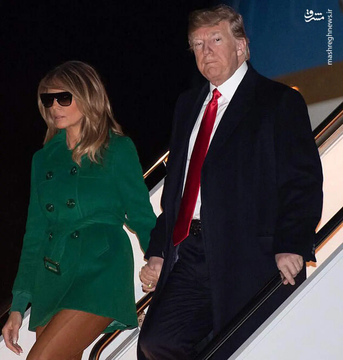 عینک آفتابی ملانیا ترامپ سوژه شد! +عکس