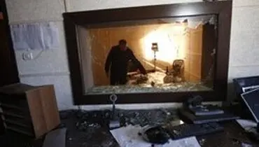 حمله مهاجمان ناشناس به دفتر رادیو و تلویزیون فلسطین در نوار غزه