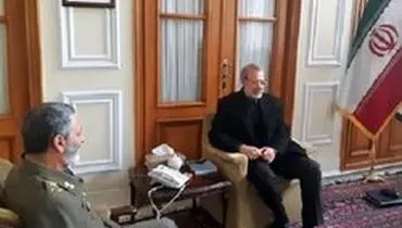 دیدار فرمانده ارتش با رئیس مجلس به خاطر بودجه ارتش