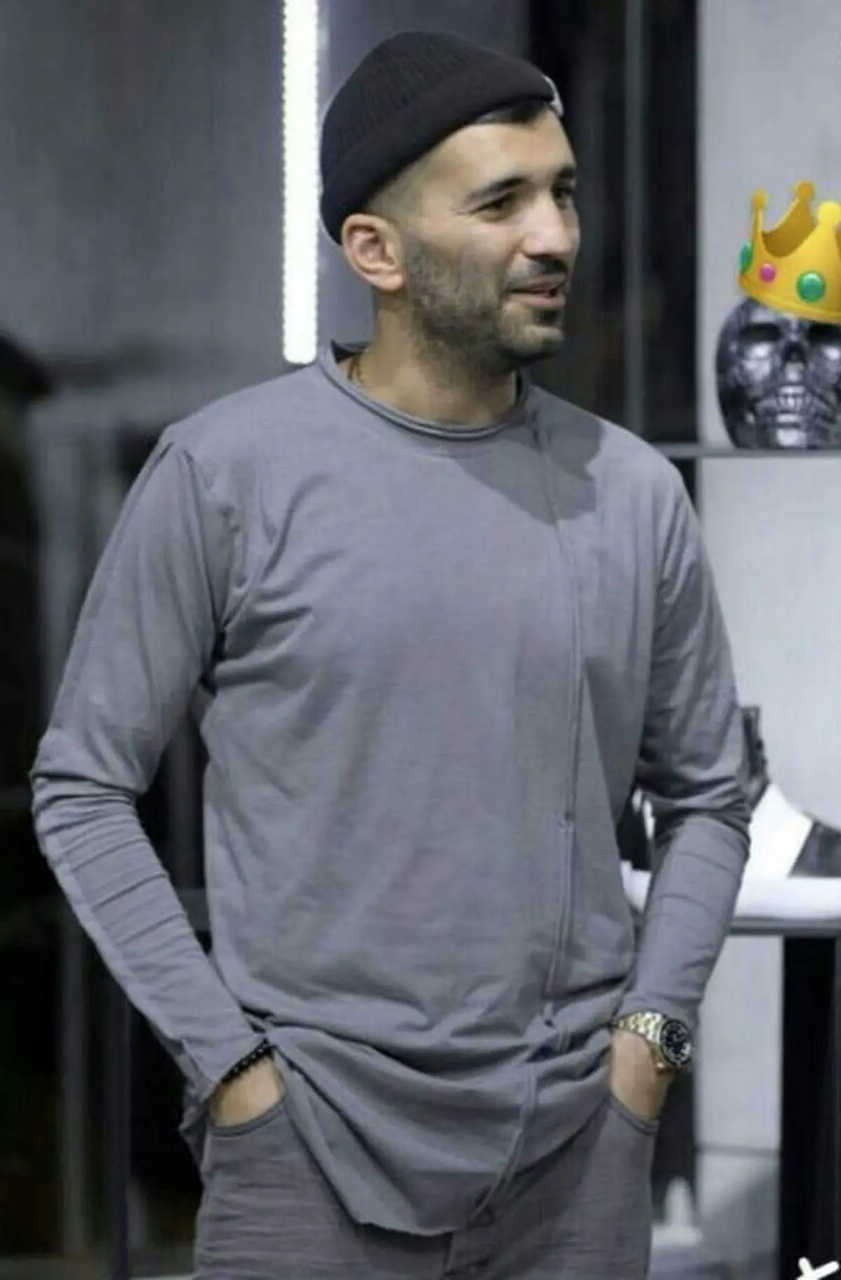 تیپ جدید و عجیب محسن مسلمان +عکس