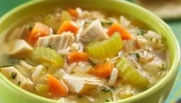 طرز تهیه سوپ بوقلمون و برنج