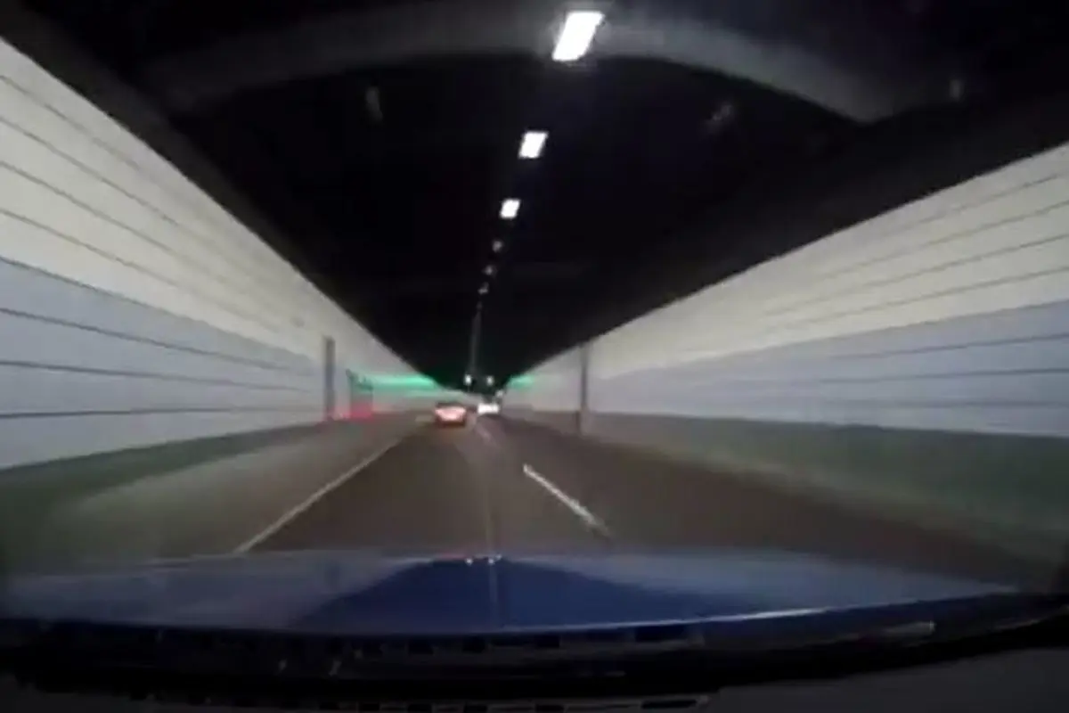 جنون سرعت در تونل و تصادف وحشتناک