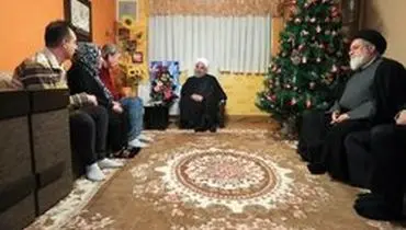 حضور رئیس جمهور در منزل جانباز ارمنی +عکس