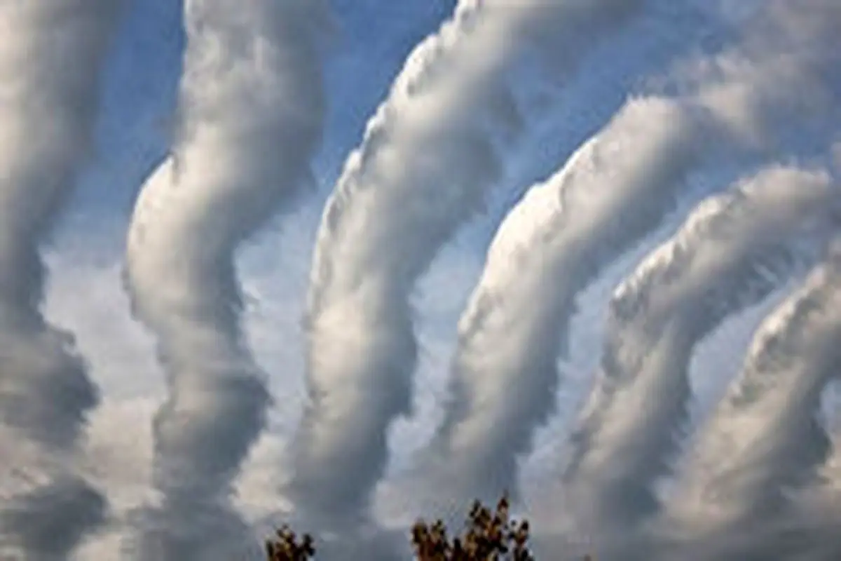 ابر‌هایی به شکل کرم در استرالیا + عکس