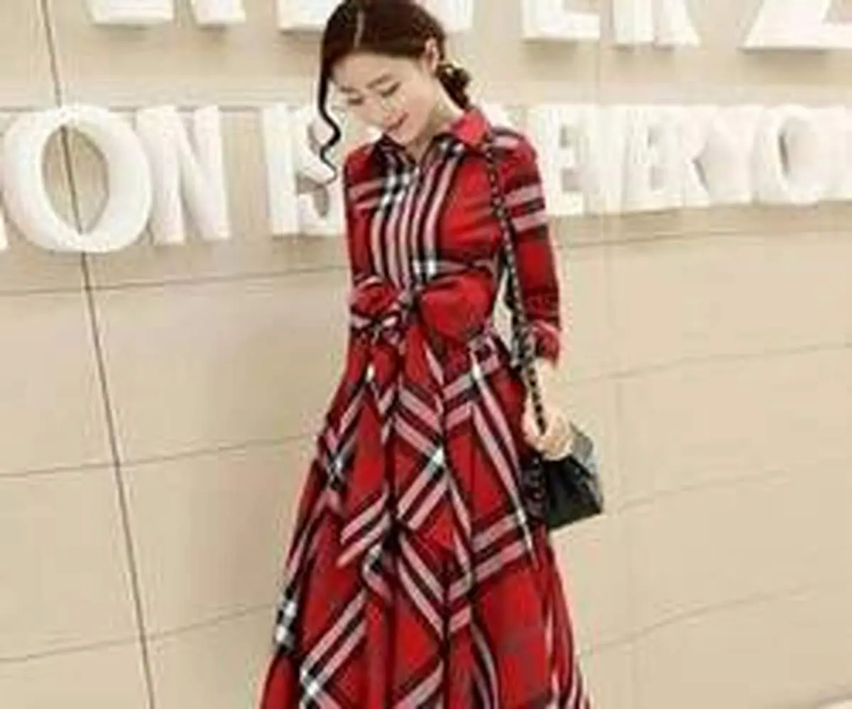 مدل مانتو چهارخونه شیک دخترانه