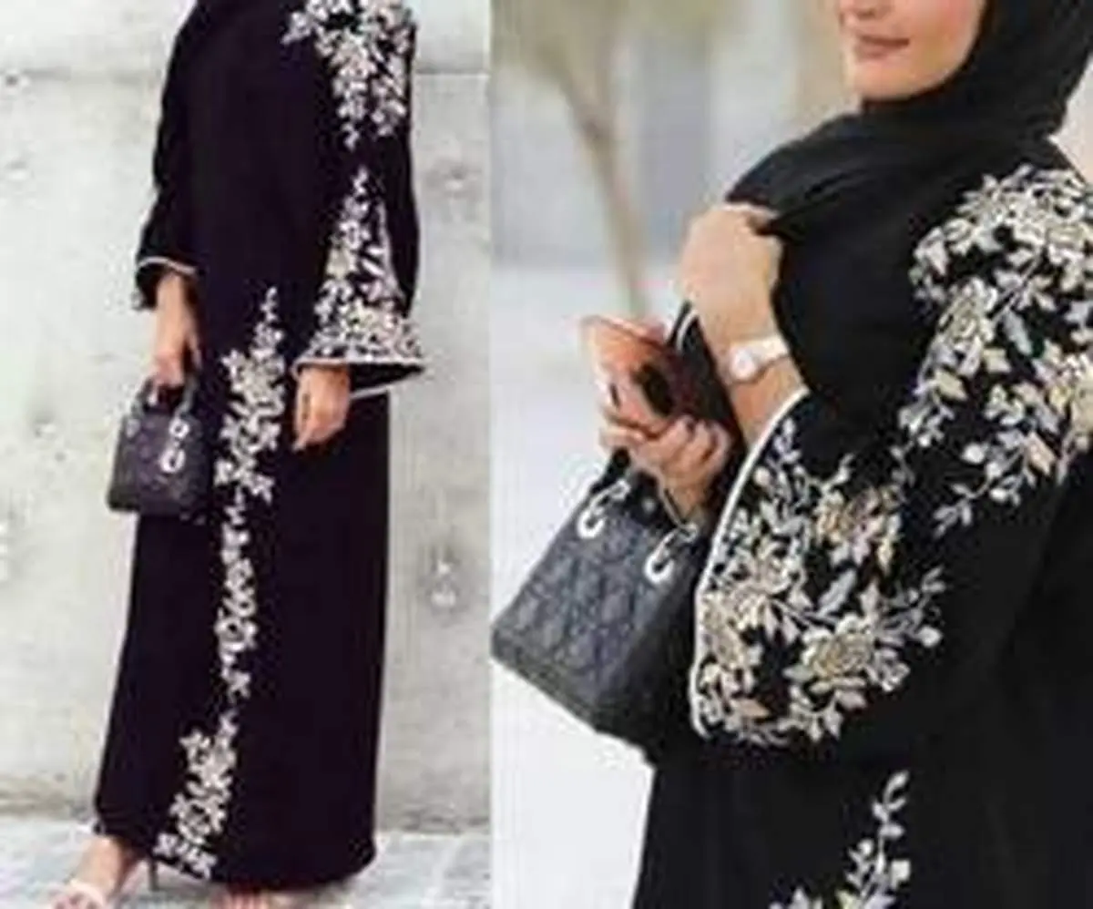 مدل مانتو مجلسی مشکی ۲۰۱۹