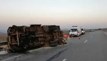 اسامی مصدومان حادثه واژگونی اتوبوس تهران-کرمانشاه