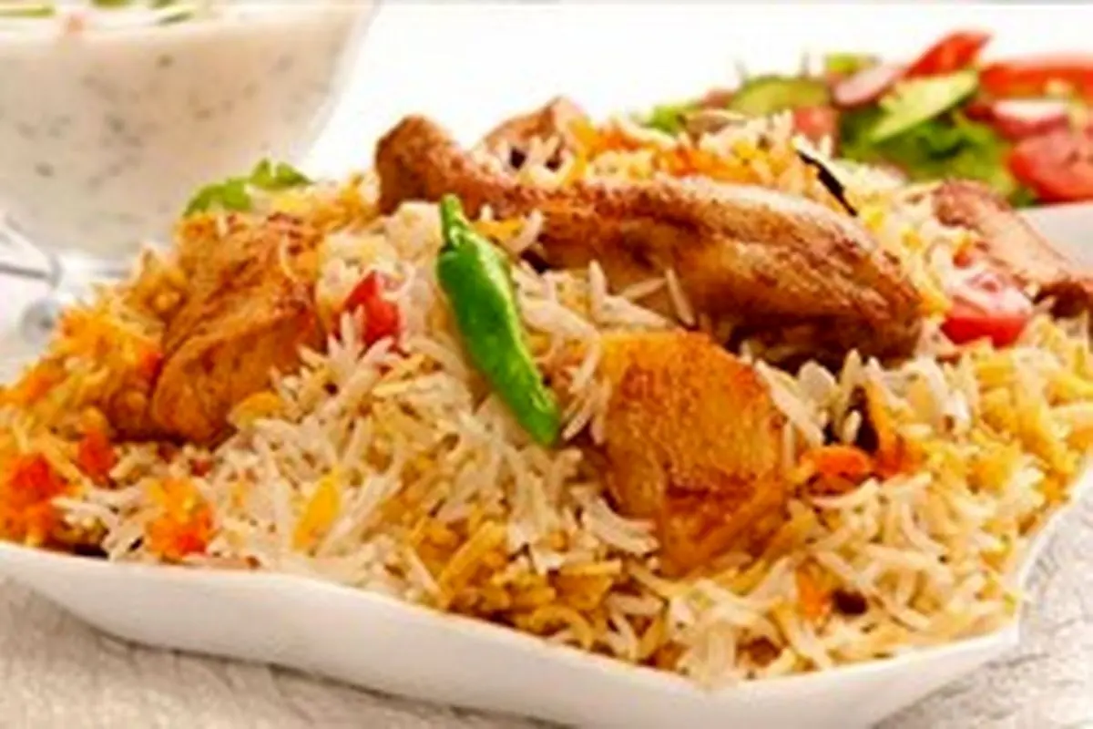 “بریانی هندی” تنوعی فوق العاده خوشمزه با مرغ