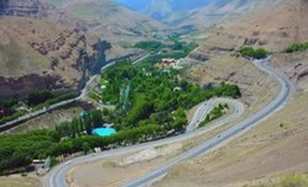 جاده چالوس یخ می‌زند