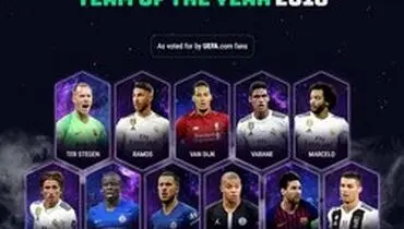 یوفا تیم منتخب ۲۰۱۸ را اعلام کرد