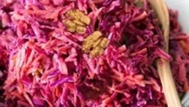 طرز تهیه سالاد لبو و کلم