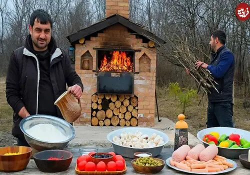 مراحل خامه کشی کیک قلبی