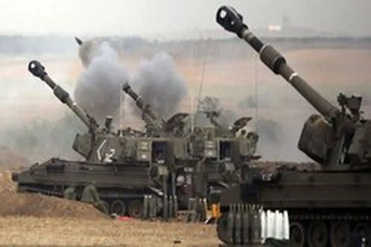 حملات مجدد توپخانه‌ای رژیم صهیونیستی به غزه