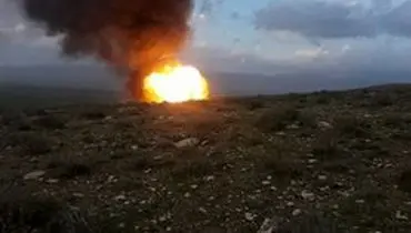 خط انتقال نفت امیدیه - اهواز آتش گرفت
