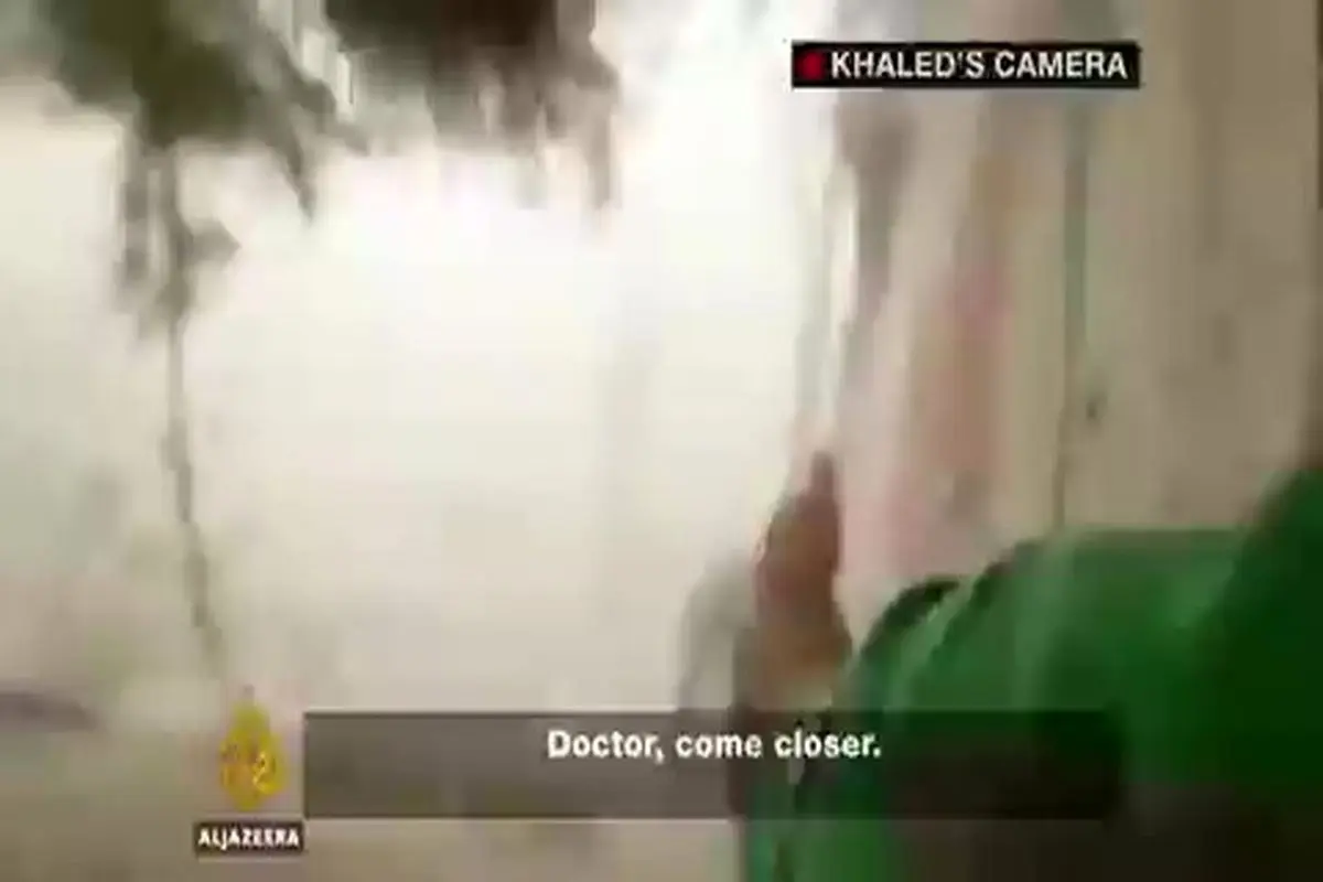 ویدیو| لحظه شهادت امدادگر فلسطینی در حمله هوایی اسرائیل