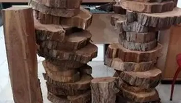 سرقت ۳۳ قطعه چوب قیمتی با پراید!