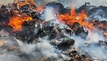 آتش‌سوزی ضایعات در تهران مهار شد