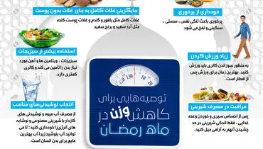 چکار کنیم تا در ماه رمضان چاق نشویم؟/ اینفوگرافیک