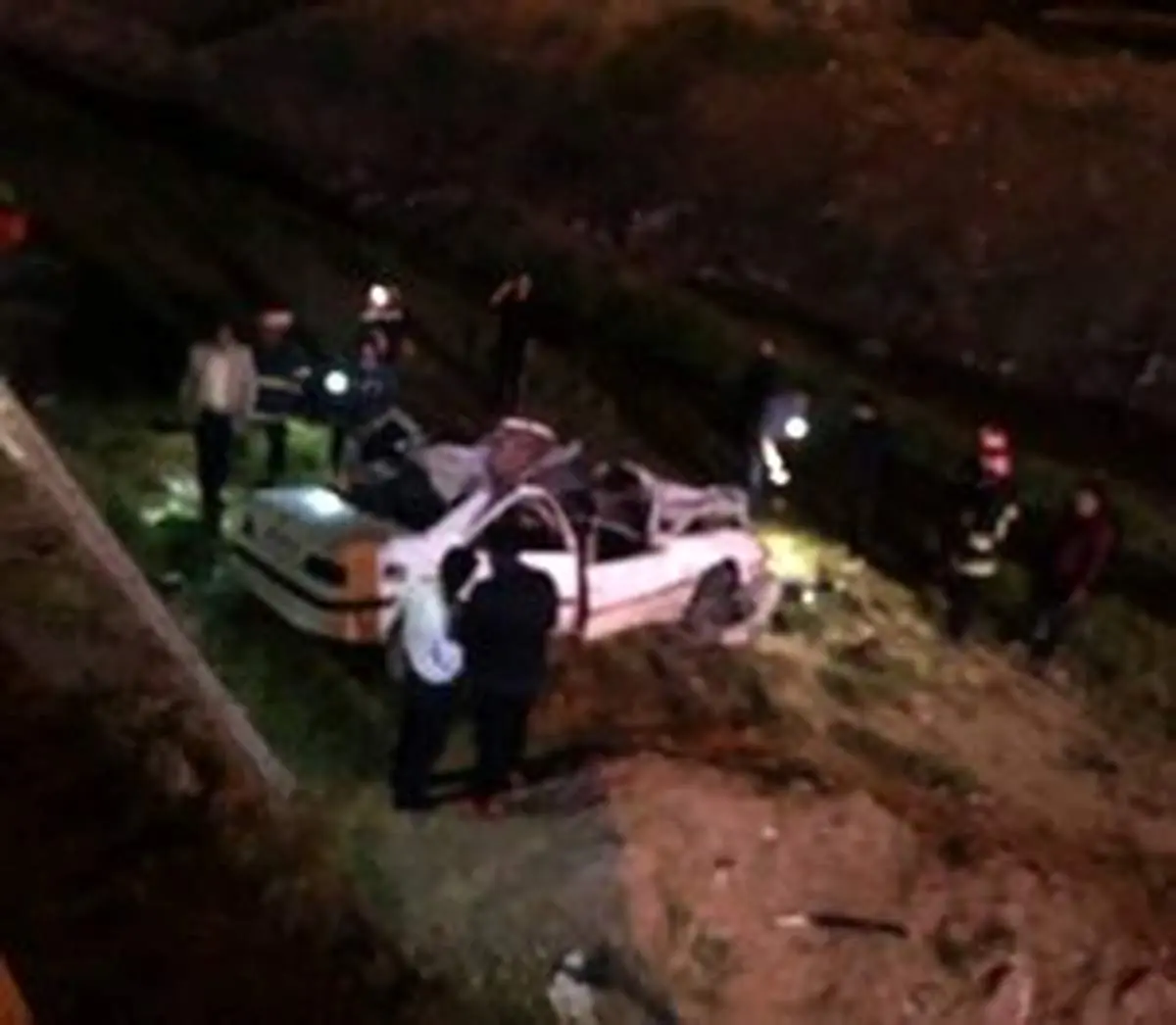 مرگ ۴ نفر در پی واژگونی پژو در شیروان