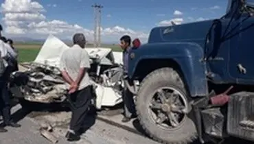 خواب آلودگی راننده پیکان حادثه آفرید