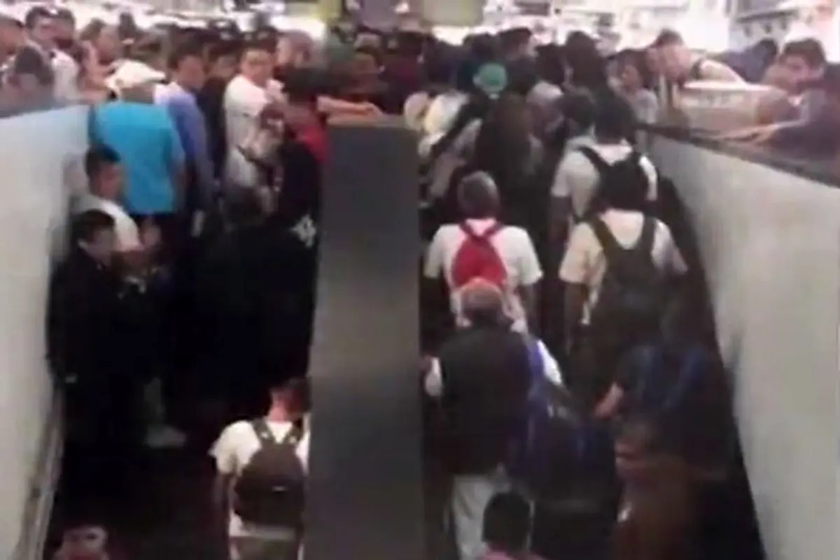 فیلمی هولناک از زخمی شدن مردم در مترو مکزیکوسیتی