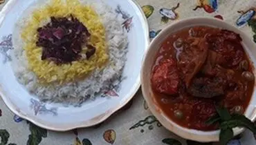 خورش بادمجان بدون گوشت