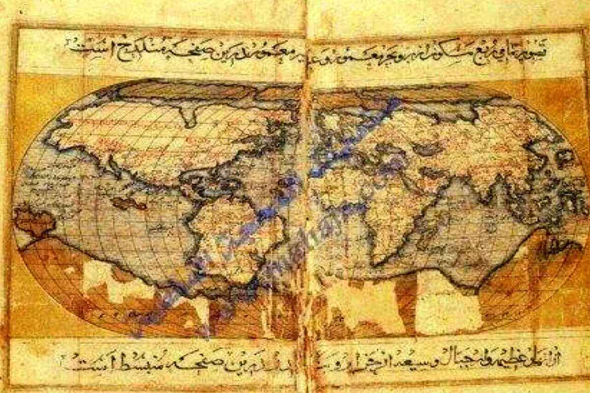نقشه آمریکا ۸۰۰ سال قبل از کریستف کلمب در ایران! + عکس