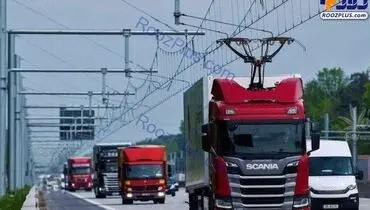 اولین اتوبان مجهز به سیم برق+عکس