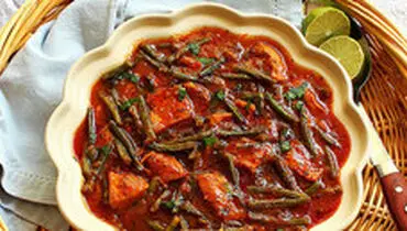 طرز تهیه خورش لوبیا سبز مجلسی و جا افتاده