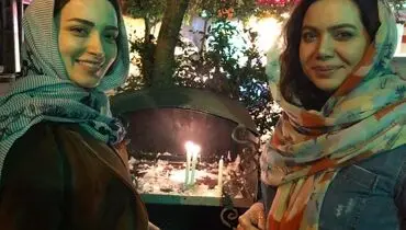 بهنوش طباطبایی جلوی سقاخانه