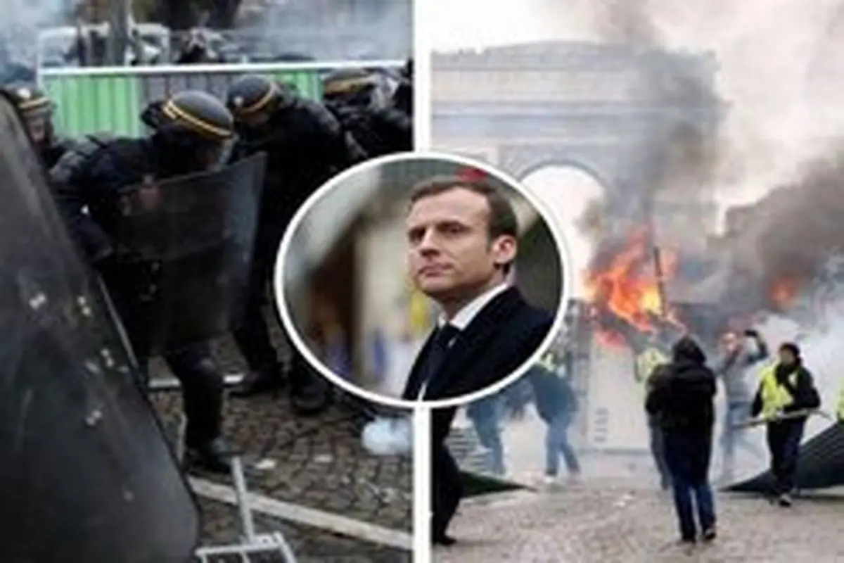 پلیس پاریس به سوی مردم گاز اشک‌آور شلیک کرد