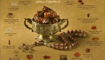 آداب تغذیه صحیح در ماه مبارک رمضان + اینفوگرافیک