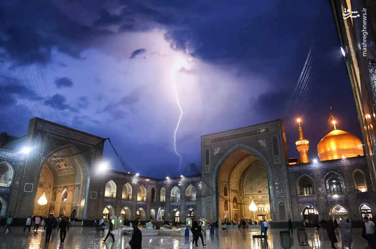 تصویری ناب و دیدنی از حرم امام رضا(ع)