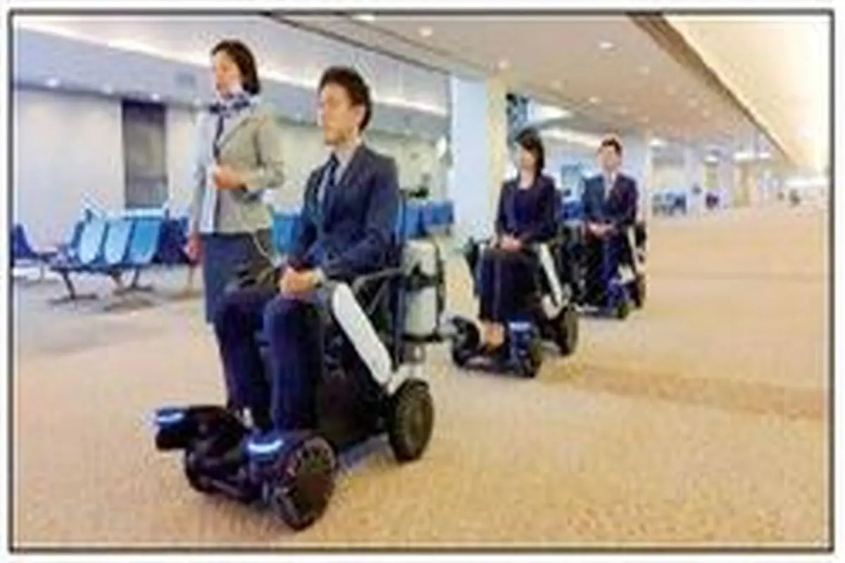 ویلچر‌های مسیریاب در فرودگاه ژاپن
