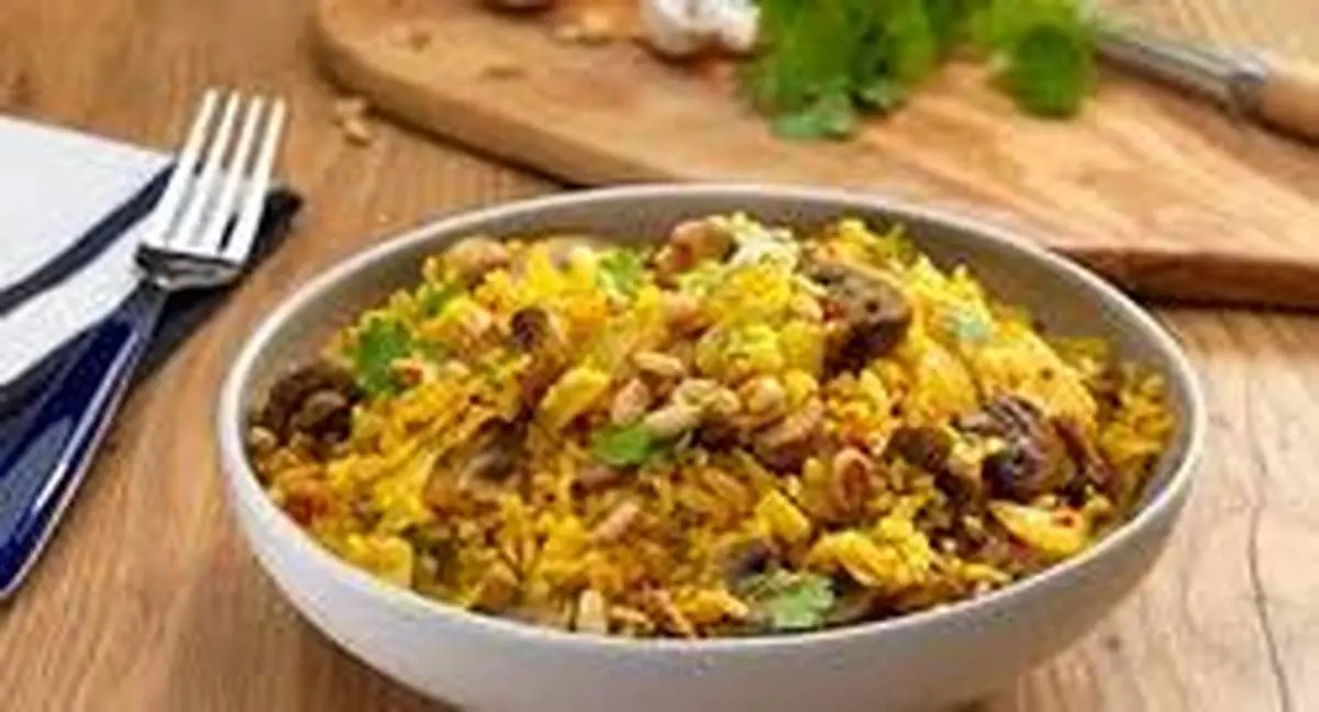دستور تهیه قارچ پلو