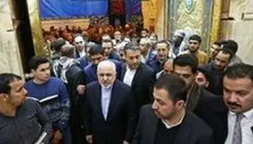 ظریف به زیارت کربلای معلی رفت