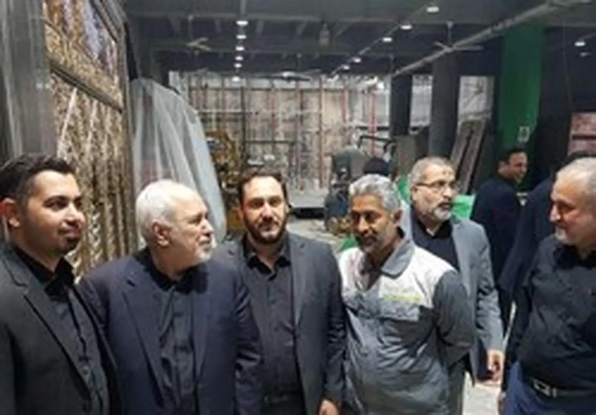 حضور "ظریف" در مراسم لیالی قدر حرم امام حسین (ع) +تصاویر