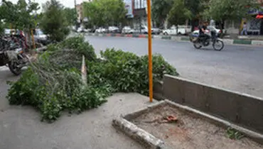 وقوع طوفان تندری در برخی مناطق کشور