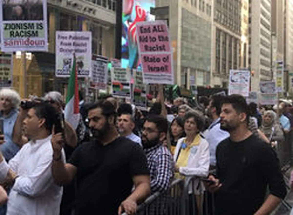 حامیان فلسطین امپریالیسم آمریکایی را به چالش کشیدند