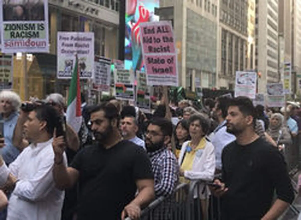 حامیان فلسطین امپریالیسم آمریکایی را به چالش کشیدند