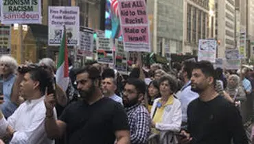 حامیان فلسطین امپریالیسم آمریکایی را به چالش کشیدند
