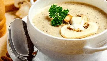 سوپ قارچ سفید؛ یک پیش غذای سبک و خوشمزه