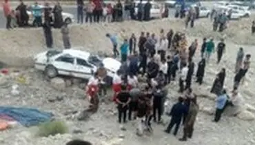 مرگ ۸ عضو یک خانواده در پی واژگونی پژو پارس در محور یاسوج-چرام