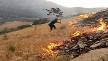 وقوع آتش سوزی در جنگل‌های کهگیلویه و بویراحمد محتمل است