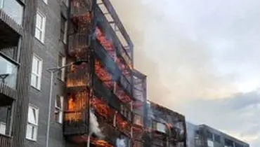 آتش سوزی گسترده در لندن +فیلم